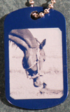 Engraved Dog Tag Necklace - Engraved Photo