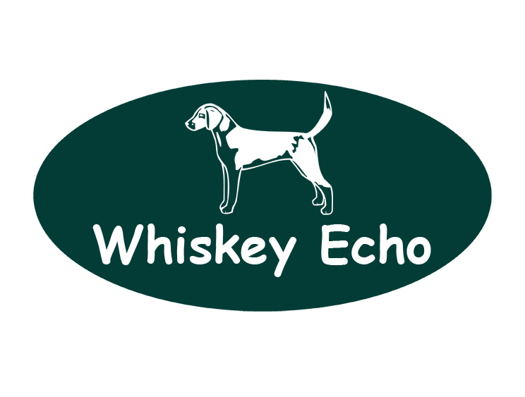 Personalized engraved plastic oval dog crate / kennel tags with engraved hound dog design and engraved text.