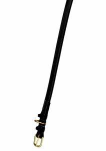Black Edgewood Classic Leather Dog Collar