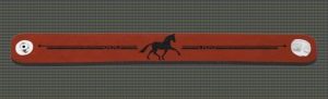 Equestrian Jewelry Decorative Leather Bracelet