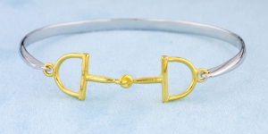 Equestrian jewelry D Ring Bit bangle bracelet