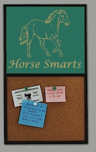 Cork / Memo Board - Horse Design