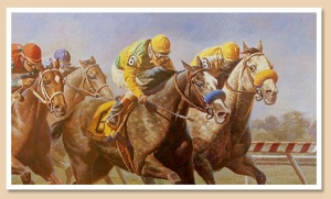 Rivalry in Grey - Canvas