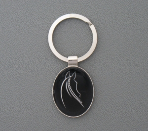 Silver Horse Head Key chain