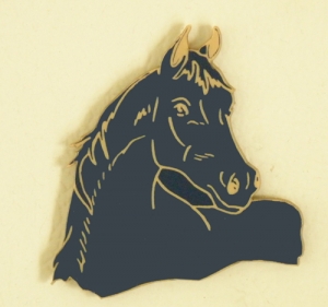 Arabian Head Horse Magnet - Plastic