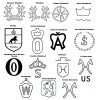 Engraved breed logos available for engraving on brass halter name plate.