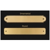 Brass engraved nameplate snap leather key fob.