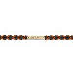 Black and Tan Edgewood Laced Nameplate Collar