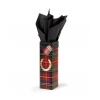 Festive Plaid Horseshoe Wine Gift Bag