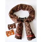 Equestrian Snaffle Bit Leather Scarf Ring
