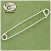 Large Safety Pin Style Pin sterling silver equestrian pin.
