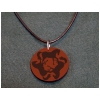 Celtic Horse Engraved Leather Charm Necklace