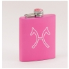 Pink Stainless Steel 8 oz Flask - Breed Logo