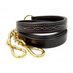 Newmarket  Fancy Stitched Leather Bit Lead