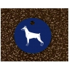 Circle Charm Necklace - Doberman Design
