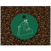 Engraved Equestrian Jewelry Circle Charm Necklace - Horse Design