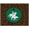 Colorful circle charm necklace with engraved Horse Design 4 of your choice. Equestrian Jewelry