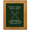 Bamboo Plaque & Plate - Engraved Breed Logo