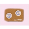 Horse Head Medallion Earrings - Blue