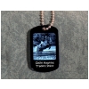 Engraved Dog Tag Necklace - 2 Engraved Photos