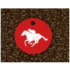 Engraved Equestrian Key Tag - Horse Design 5