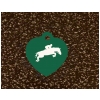 Colored anodized aluminum equestrian necklace with engraved horse design of your choice. Equestrian Jewelry