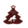 Engraved Aluminum Christmas Tree Ornament - Breed Logo