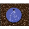 Round Aluminum Bridle Engraved Disc - Horse Design