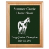 Engraved Alder Plaque & Plate - Horse Design 5