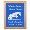 Engraved Alder Plaque & Plate - Horse Design 6