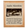 Pet Memorial Alder Plaque & Plate - Engraved Photo