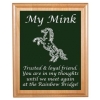 Custom Engraved Pet Memorial Alder Plaque & Plate - Horse Design 7