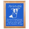 Pet Memorial Alder Plaque & Plate with Toy Dog Design