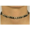 Beaded Hemp Choker Necklace With Horse Charm Equestrian Jewelry