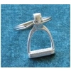 Stirrup Key Chain - Pewter