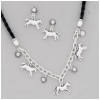 Equestrian horse jewelry gift set.