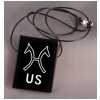 Large Black Onyx Engraved Pendant - Breed Logo