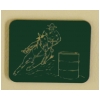 Barrel Racing Horse Magnet - Plastic