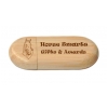 Bamboo Flash Drive - Horse Design