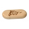Bamboo Flash Drive - Horse Design 2