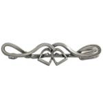 Pewter English stirrups and leathers stock pin. Equestrian Jewelry