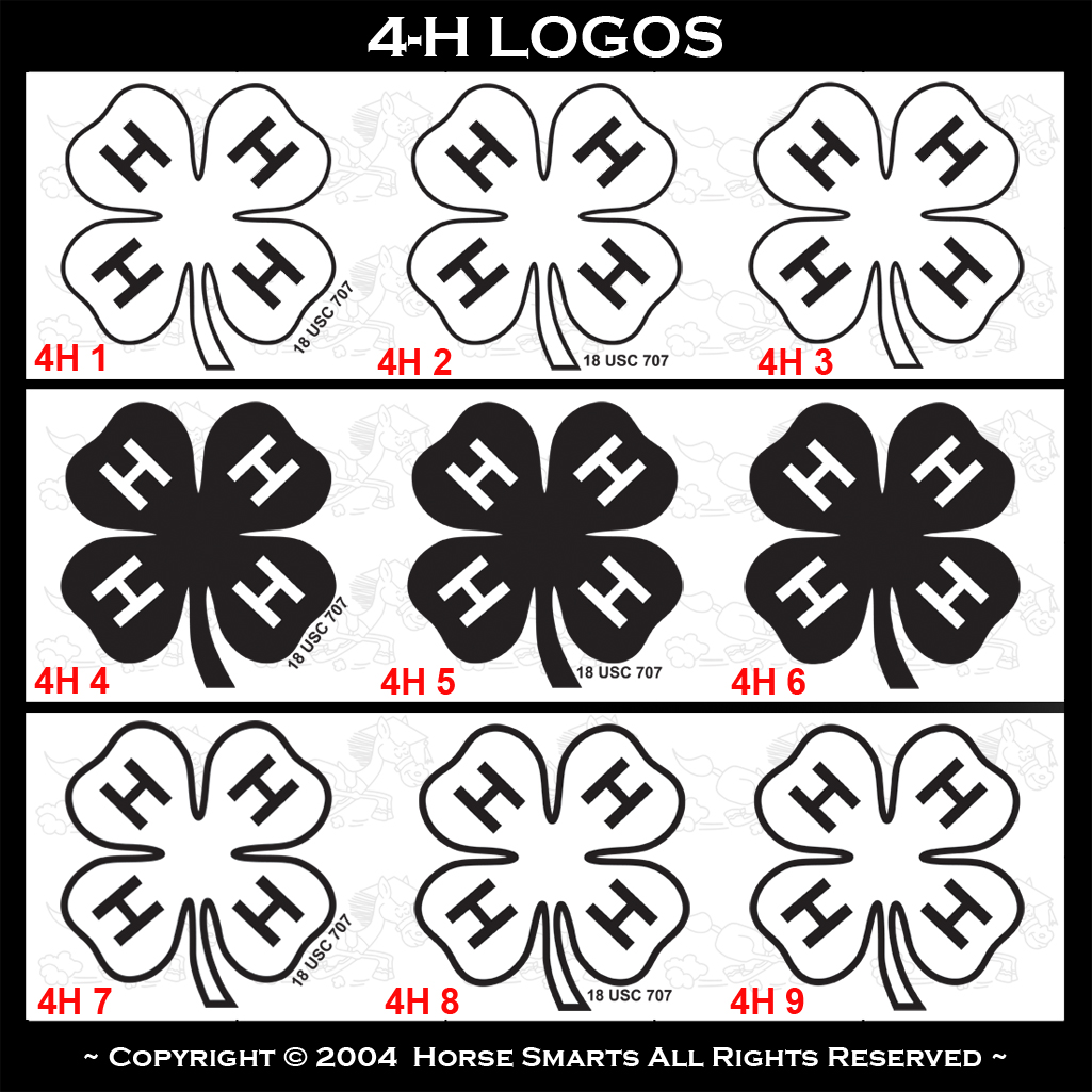 4-H, 4-H Logo, 4H, 4H Logo, 4-H Club, 4H Club, Youth Development