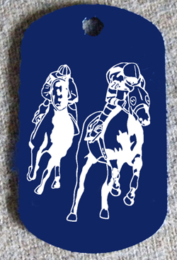 Aluminum Dog Tag - Horse Design