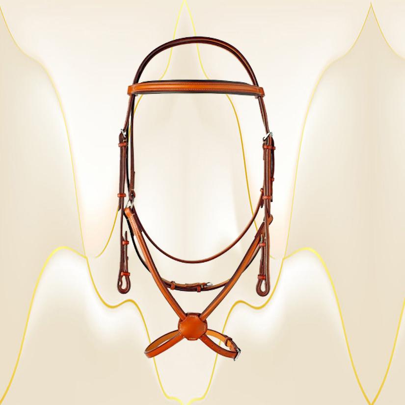 Plain Raised Edgewood Bridle 1/2" with a Figure 8 Noseband