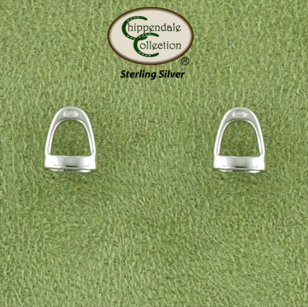English Tiny Fillis Stirrup Earrings - Equestrian Jewelry