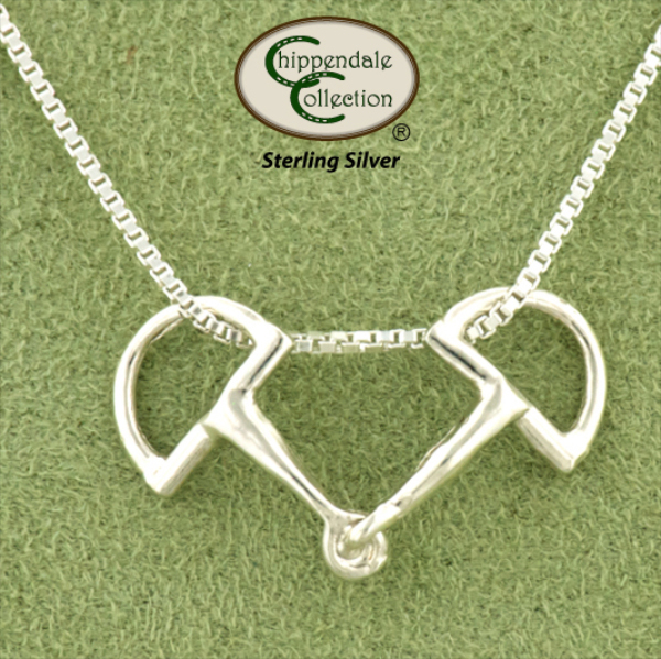 Small English D-Ring Snaffle Bit Slider Pendant - Horse Jewelry