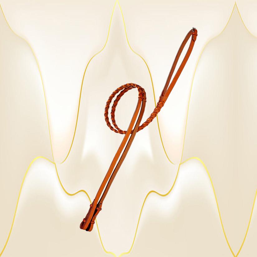 1/2" flat laced reins from Edgewood leather.