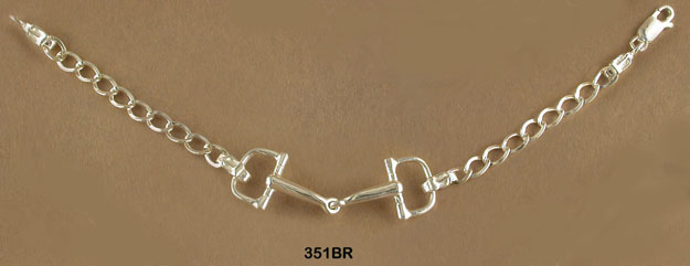 D-ring chain bracelet horse jewelry