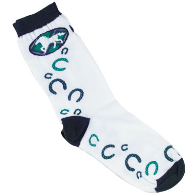 Plaid Oval Horse Sock