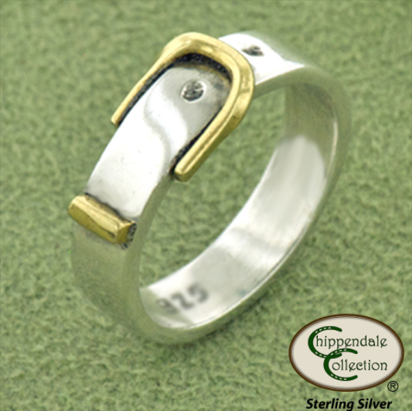 Brass buckle Sterling Silver ring equestrian ring. Show your love of horses with this beautiful horse inspired equestrian jewelr
